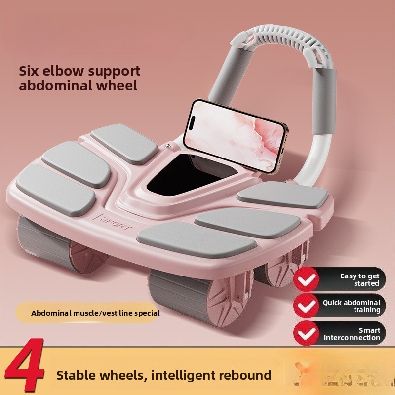 Ab Roller Wheel With Elbow Support - Alat Bantu Olahraga Perut Stomach Wheel