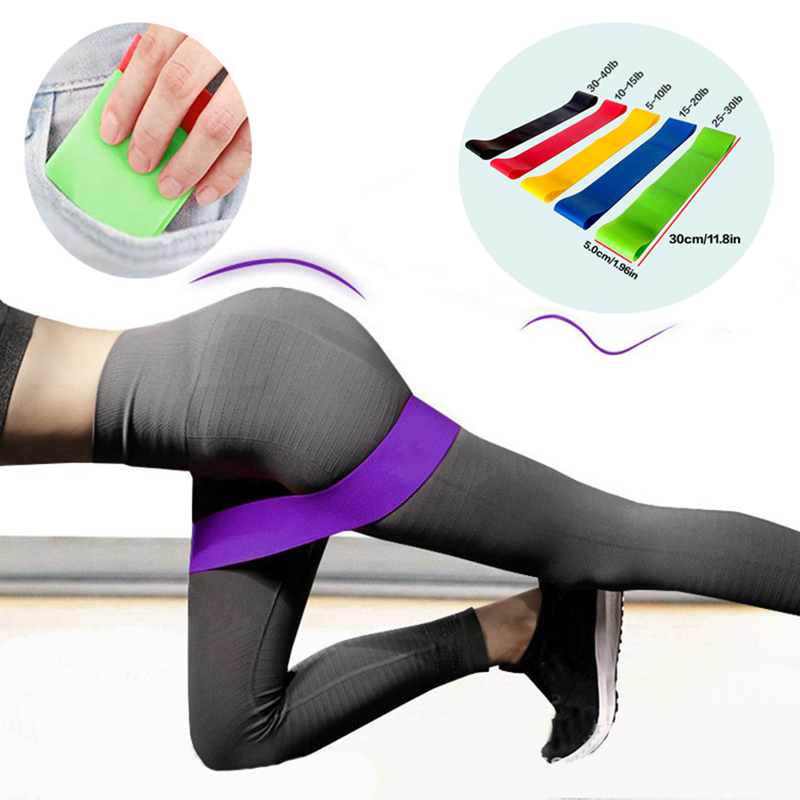 Pilates Bar Kit With Resistance Bands - 5 Buah Pita Resistensi Yoga Pilates