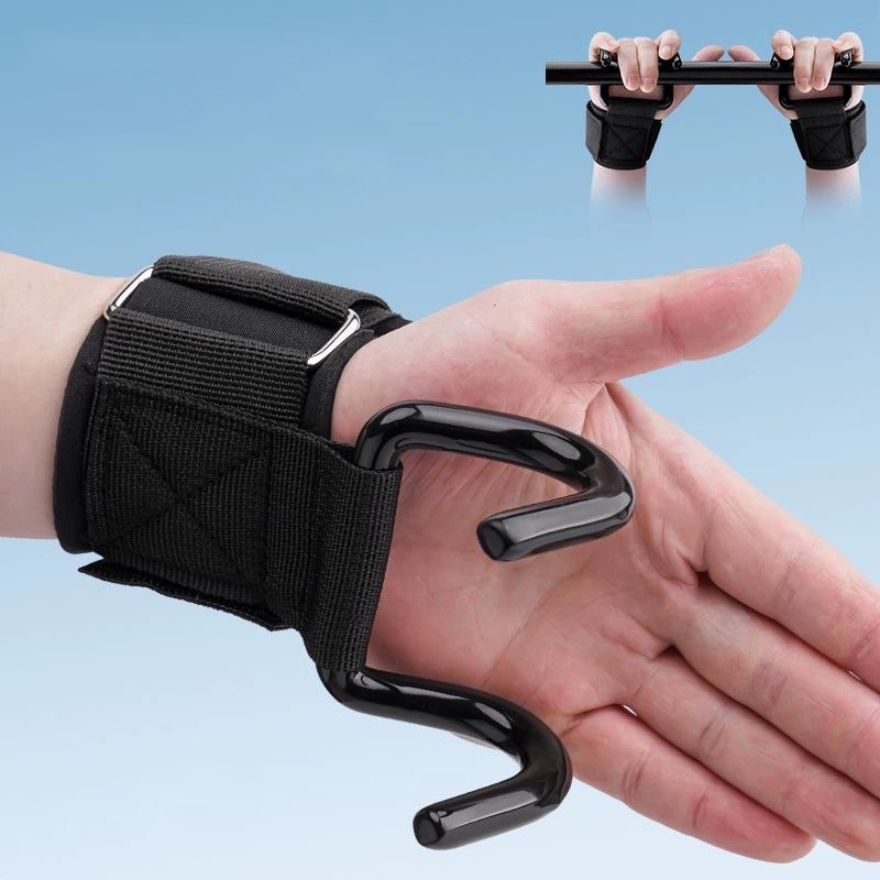 Wrist Wraps Weightlifting Support - 1 Pasang Pegangan Angkat Beban dengan