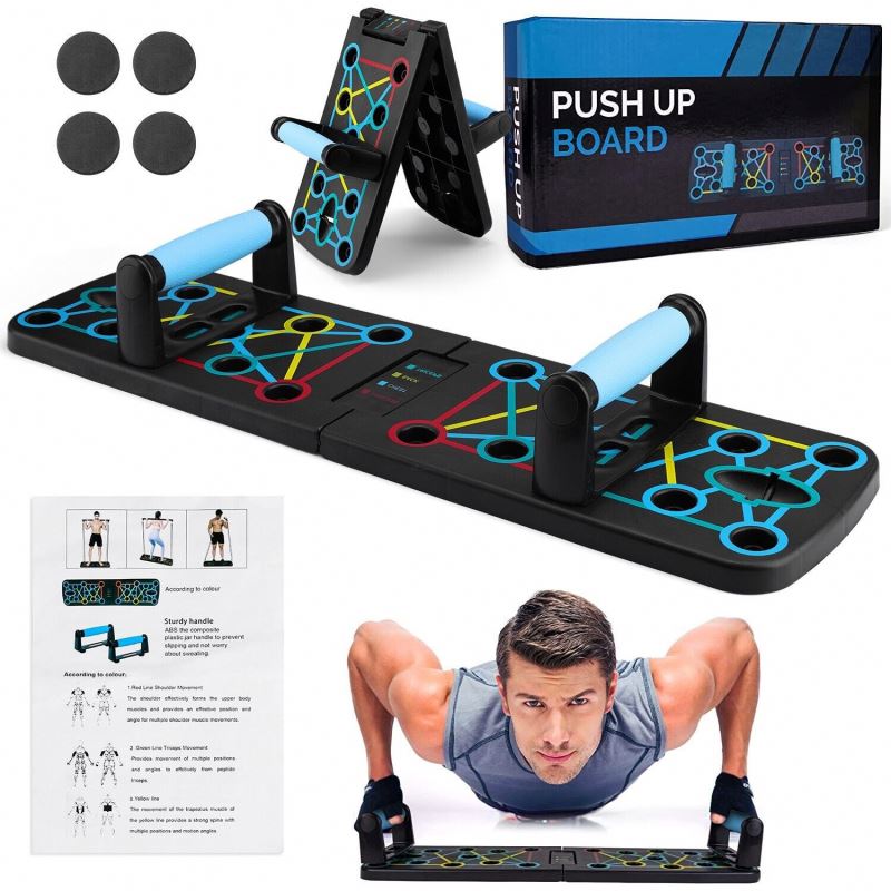 Push Up Board Foldable Multi Function - Alat Olahraga Lipat Multifungsi Push-Up Stand