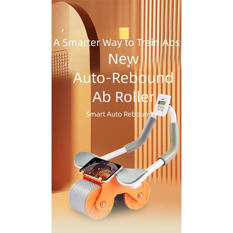 Ab Roller Wheel With Elbow Support - Roda Roller Ab Roller Otomatis dengan