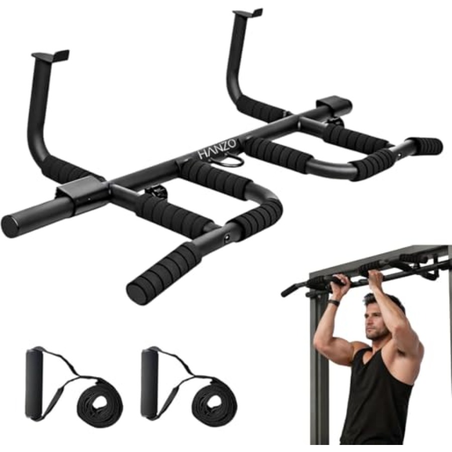Door Pull Up Bar No Screw - Set Bar Pull Up untuk Pintu