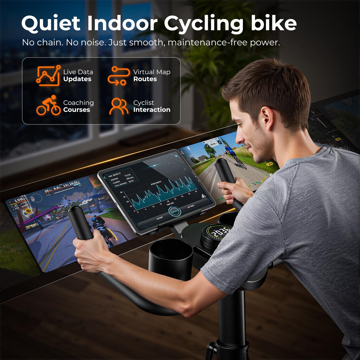 Sepeda Stasioner dengan Resist - Exercise Bike Magnetic Resistance ulasan dan harga