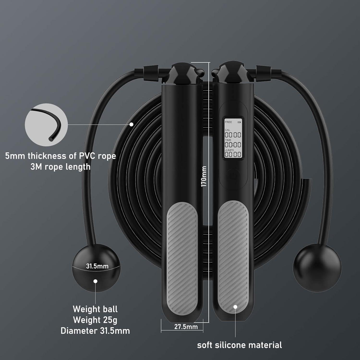 Tali Lompat Digital Pintar 2-i - Smart Jump Rope Digital Counter ulasan dan harga