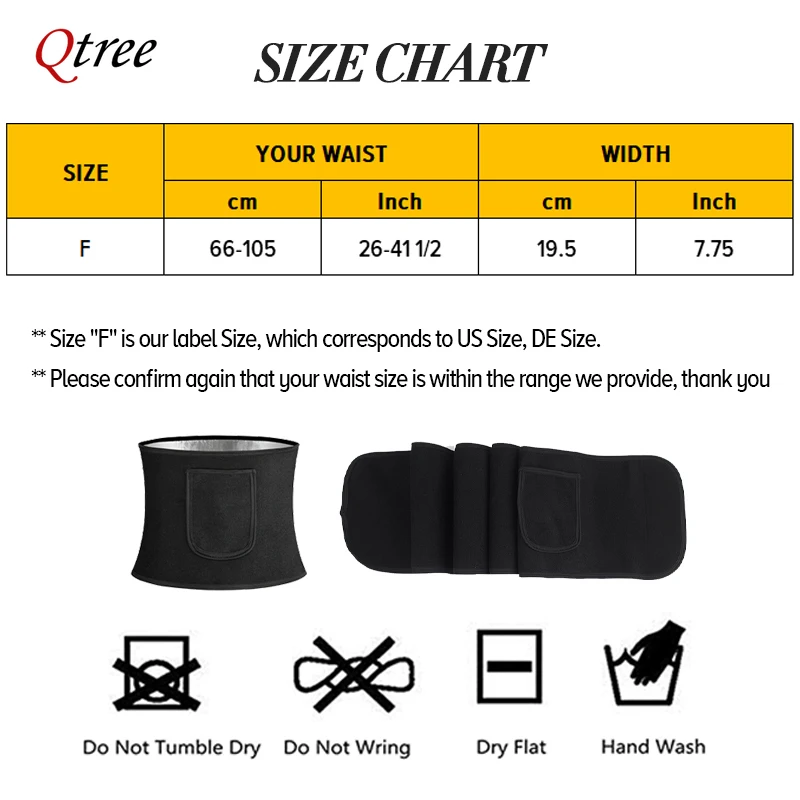 Qtree korset pembentuk tubuh C - Sweat Waist Trainer Belt Neoprene ulasan dan harga