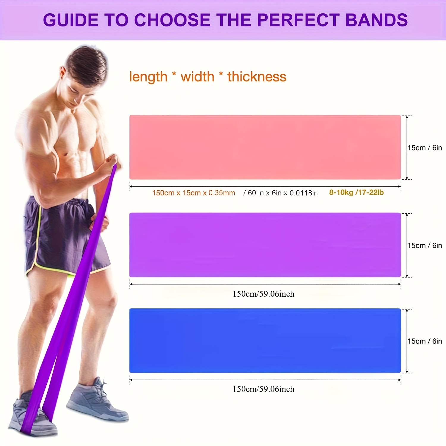 1/3 Buah Tali Resistensi untuk - Pilates Bar Kit With Resistance Bands ulasan dan harga