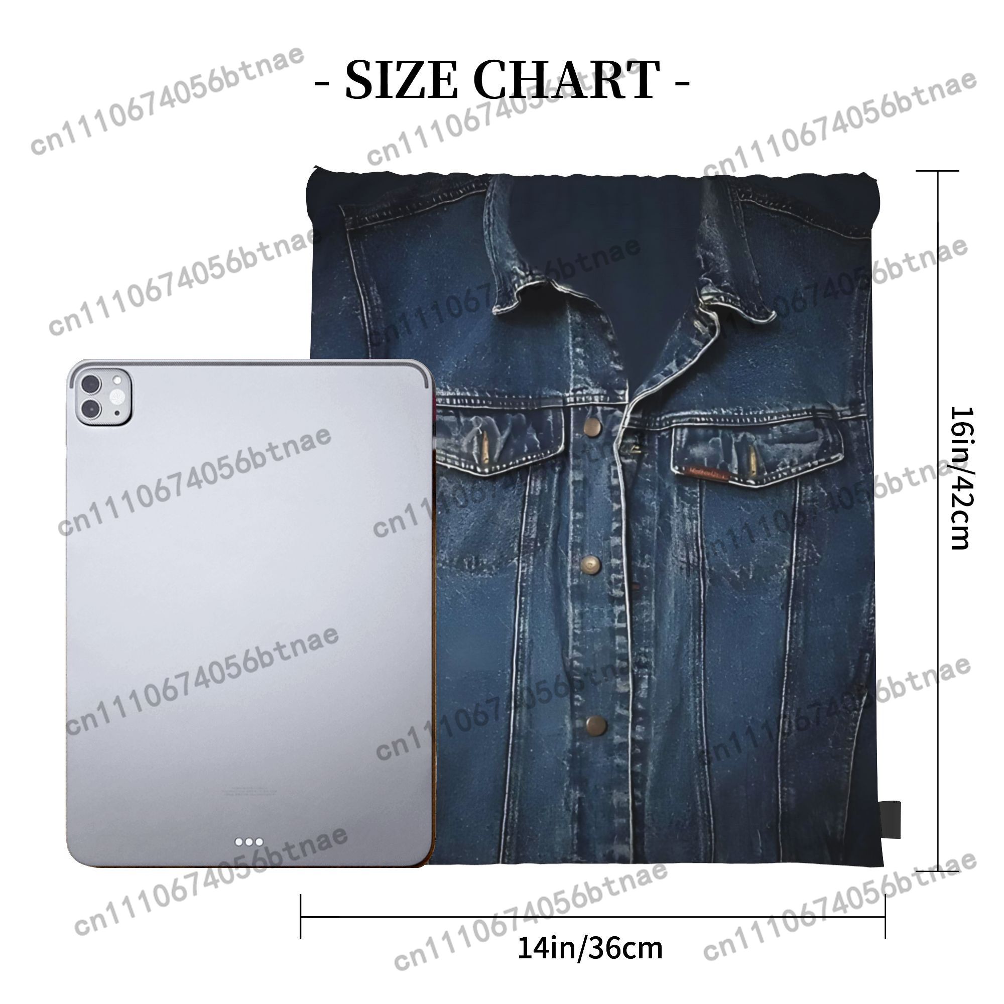 Tas Serut Bermotif Denim untuk - Cycling ulasan dan harga