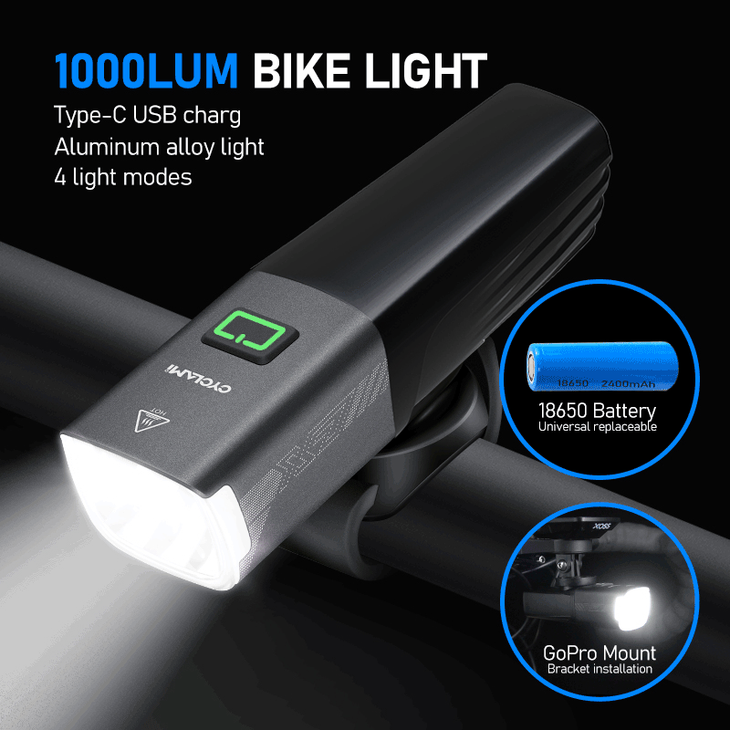 CYCLAMI X7 Reality 1000 Lumens - Rechargeable Bicycle Headlight 1000 Lumen ulasan dan harga