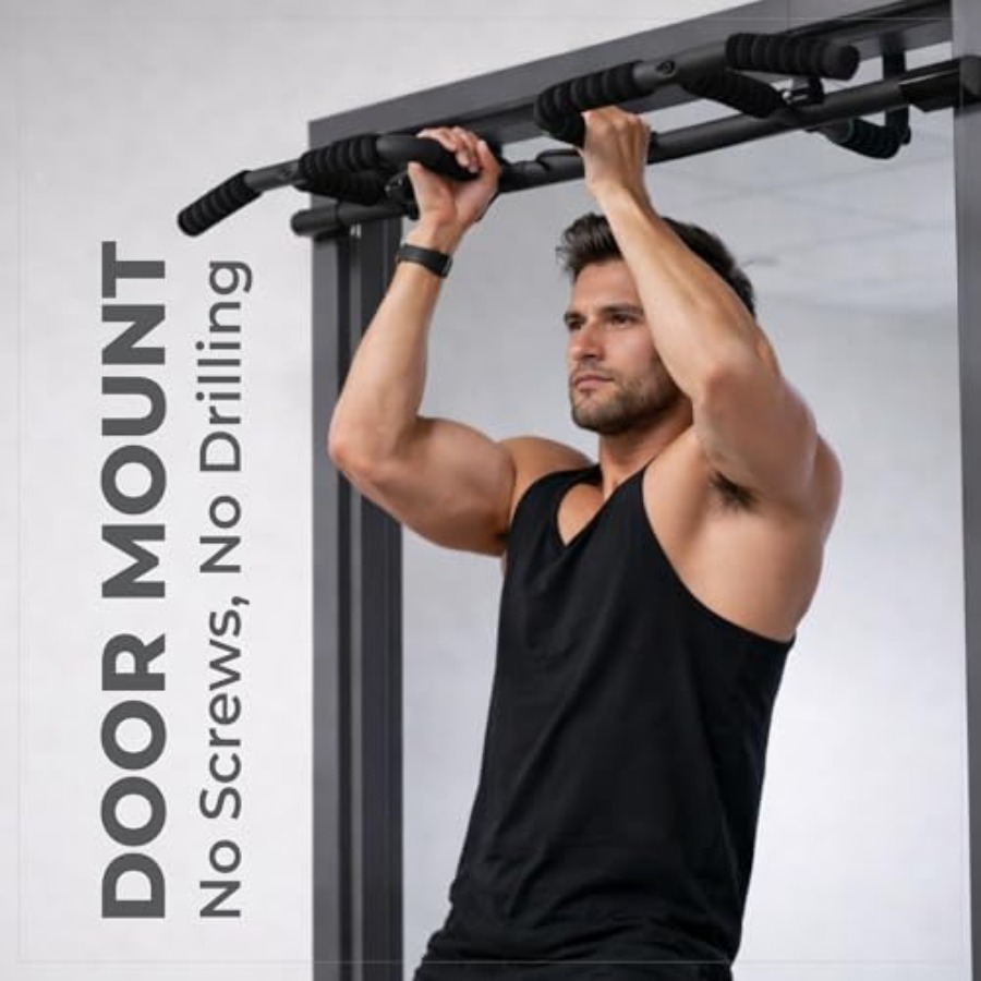 Set Bar Pull Up untuk Pintu de - Door Pull Up Bar No Screw ulasan dan harga
