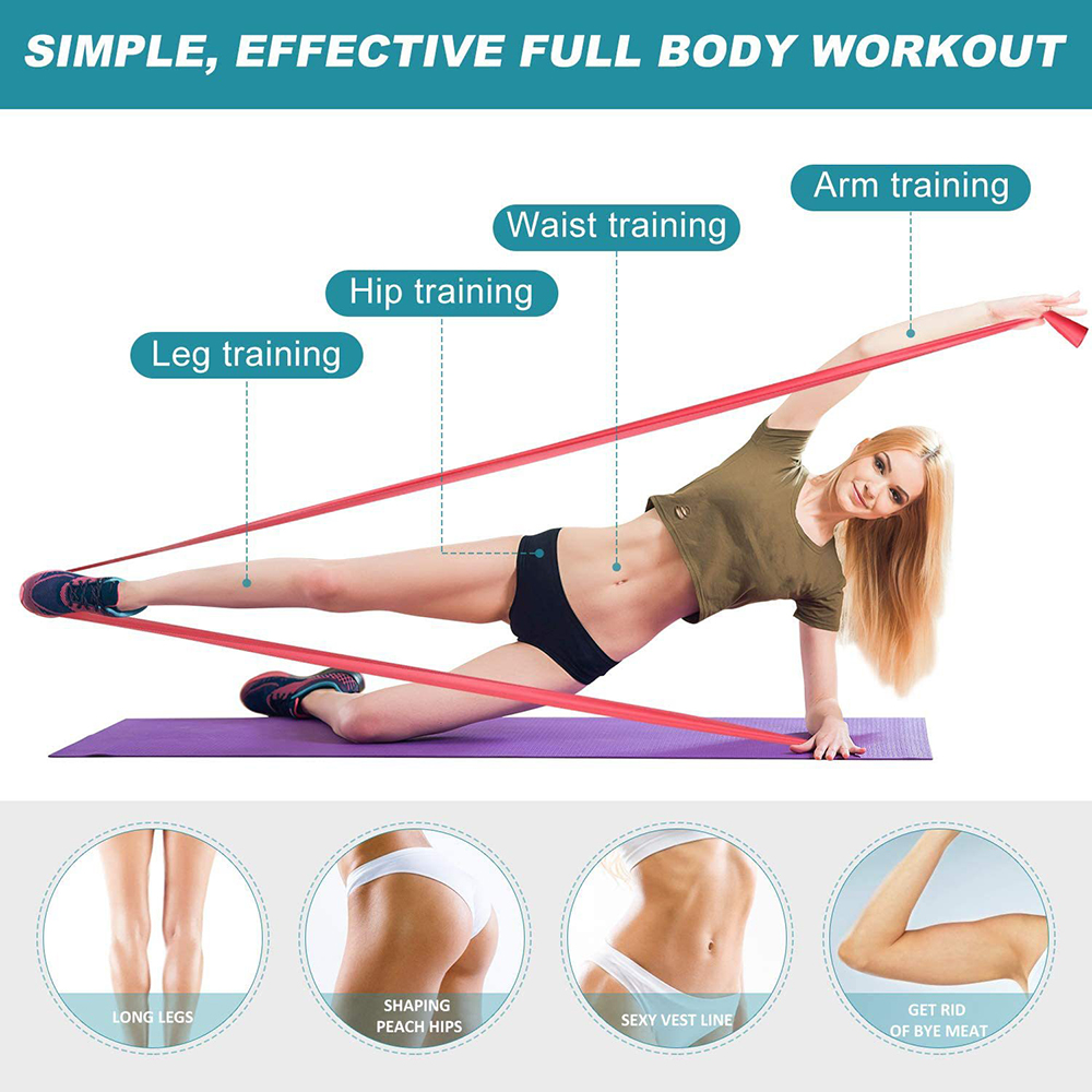 Tali resistensi olahraga Yoga, - Pilates Bar Kit With Resistance Bands ulasan dan harga