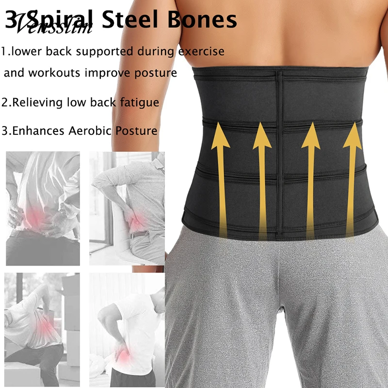 Vensslim Korset Pelangsing Per - Sweat Waist Trainer Belt Neoprene ulasan dan harga